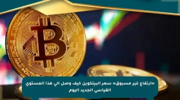 «ارتفاع غير مسبوق» سعر البيتكوين كيف وصل إلى هذا المستوى القياسي الجديد اليوم